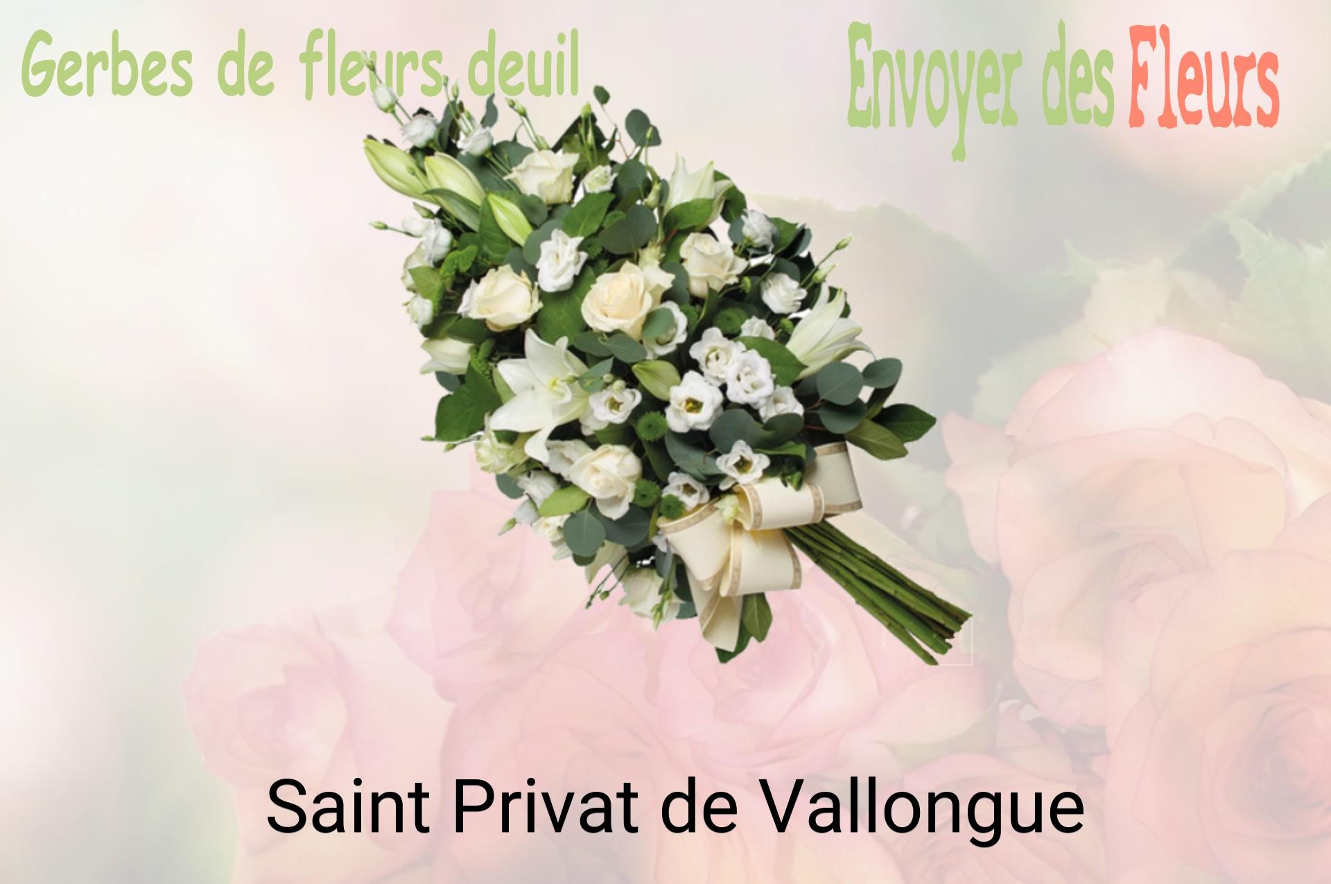 Gerbe de fleurs de deuil livrée à Saint-Privat-de-Vallongue